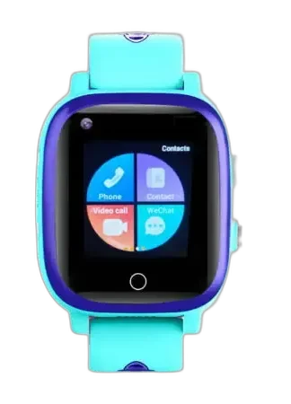 Smartwatch dziecięcy Garett Kids Life Max 4G w niebieskiej wersji kolorystycznej, z kolorowym dotykowym ekranem. Oferuje funkcje połączeń telefonicznych, wideorozmów, GPS oraz przycisk SOS dla bezpieczeństwa dziecka. Idealny dla aktywnych i nowoczesnych dzieci.