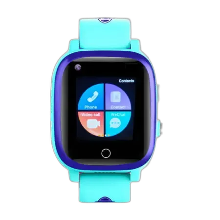 Smartwatch dziecięcy Garett Kids Life Max 4G w niebieskiej wersji kolorystycznej, z kolorowym dotykowym ekranem. Oferuje funkcje połączeń telefonicznych, wideorozmów, GPS oraz przycisk SOS dla bezpieczeństwa dziecka. Idealny dla aktywnych i nowoczesnych dzieci.