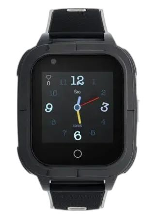 Smartwatch Garett Kids Craft 4G RT w klasycznym czarnym kolorze z eleganckim designem. Wyposażony w dotykowy ekran, lokalizację GPS oraz możliwość wykonywania połączeń, idealny dla dzieci do codziennego użytku i kontaktu z rodzicami.